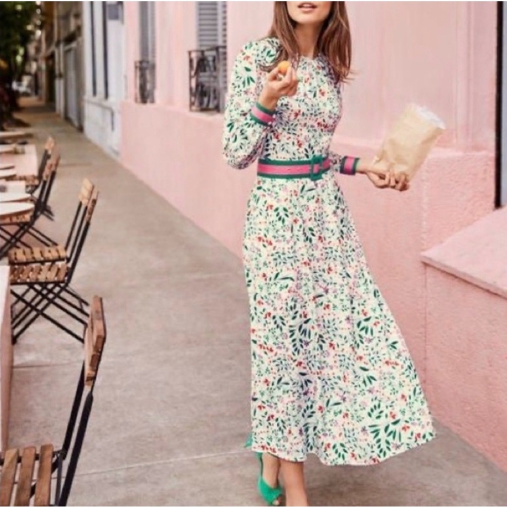 Looking to BUY BODEN Size 12  Floral Dress with Green and Pink Accents